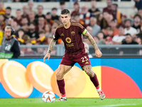 Gianluca Mancini of AS Roma during the UEFA Europa League 2024/25 League Phase MD1 match between AS Roma and Athletic Club at Stadio Olimpic...