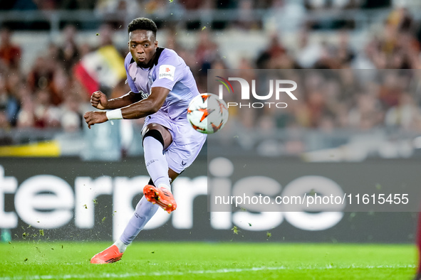 Alvaro Djalo' of Athletic Club during the UEFA Europa League 2024/25 League Phase MD1 match between AS Roma and Athletic Club at Stadio Olim...