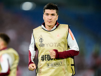 Eldor Shomurodov of AS Roma looks on during the UEFA Europa League 2024/25 League Phase MD1 match between AS Roma and Athletic Club at Stadi...