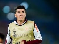 Eldor Shomurodov of AS Roma looks on during the UEFA Europa League 2024/25 League Phase MD1 match between AS Roma and Athletic Club at Stadi...