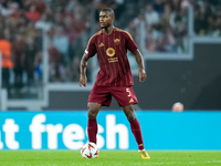 Evan Ndicka of AS Roma during the UEFA Europa League 2024/25 League Phase MD1 match between AS Roma and Athletic Club at Stadio Olimpico on...