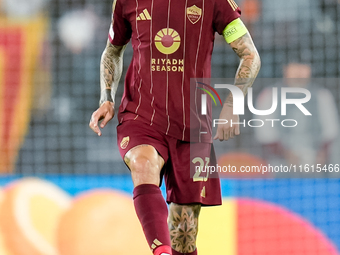 Gianluca Mancini of AS Roma during the UEFA Europa League 2024/25 League Phase MD1 match between AS Roma and Athletic Club at Stadio Olimpic...