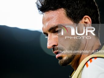 Mats Hummels of AS Roma looks on during the UEFA Europa League 2024/25 League Phase MD1 match between AS Roma and Athletic Club at Stadio Ol...