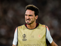 Mats Hummels of AS Roma reacts during the UEFA Europa League 2024/25 League Phase MD1 match between AS Roma and Athletic Club at Stadio Olim...