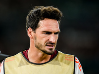 Mats Hummels of AS Roma reacts during the UEFA Europa League 2024/25 League Phase MD1 match between AS Roma and Athletic Club at Stadio Olim...