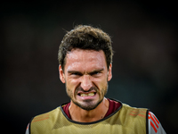 Mats Hummels of AS Roma reacts during the UEFA Europa League 2024/25 League Phase MD1 match between AS Roma and Athletic Club at Stadio Olim...