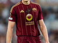 Artem Dovbyk of AS Roma looks on during the UEFA Europa League 2024/25 League Phase MD1 match between AS Roma and Athletic Club at Stadio Ol...