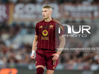 Artem Dovbyk of AS Roma looks on during the UEFA Europa League 2024/25 League Phase MD1 match between AS Roma and Athletic Club at Stadio Ol...