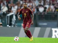 Evan Ndicka of AS Roma during the UEFA Europa League 2024/25 League Phase MD1 match between AS Roma and Athletic Club at Stadio Olimpico on...