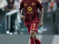 Evan Ndicka of AS Roma during the UEFA Europa League 2024/25 League Phase MD1 match between AS Roma and Athletic Club at Stadio Olimpico on...