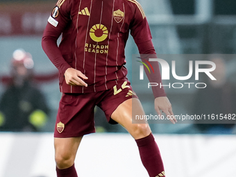 Mario Hermoso of AS Roma during the UEFA Europa League 2024/25 League Phase MD1 match between AS Roma and Athletic Club at Stadio Olimpico o...