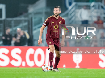 Bryan Cristante of AS Roma during the UEFA Europa League 2024/25 League Phase MD1 match between AS Roma and Athletic Club at Stadio Olimpico...