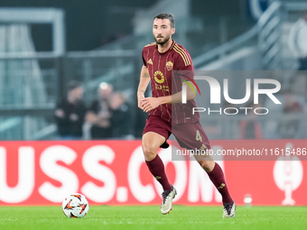 Bryan Cristante of AS Roma during the UEFA Europa League 2024/25 League Phase MD1 match between AS Roma and Athletic Club at Stadio Olimpico...