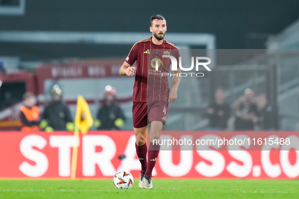 Bryan Cristante of AS Roma during the UEFA Europa League 2024/25 League Phase MD1 match between AS Roma and Athletic Club at Stadio Olimpico...