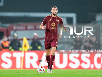 Bryan Cristante of AS Roma during the UEFA Europa League 2024/25 League Phase MD1 match between AS Roma and Athletic Club at Stadio Olimpico...