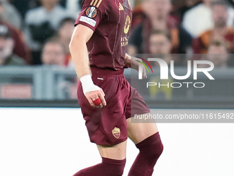 Artem Dovbyk of AS Roma during the UEFA Europa League 2024/25 League Phase MD1 match between AS Roma and Athletic Club at Stadio Olimpico on...