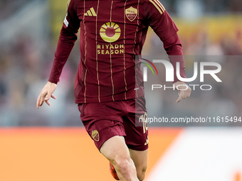 Matias Soule' of AS Roma during the UEFA Europa League 2024/25 League Phase MD1 match between AS Roma and Athletic Club at Stadio Olimpico o...