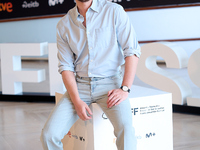 Andrew Garfield attends the photocall for ''We Live in the Time'' during the 72nd San Sebastian International Film Festival in San Sebastian...