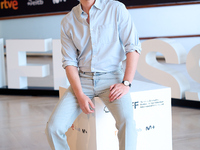 Andrew Garfield attends the photocall for ''We Live in the Time'' during the 72nd San Sebastian International Film Festival in San Sebastian...