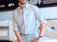 Andrew Garfield attends the photocall for ''We Live in the Time'' during the 72nd San Sebastian International Film Festival in San Sebastian...