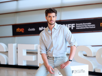 Andrew Garfield attends the photocall for ''We Live in the Time'' during the 72nd San Sebastian International Film Festival in San Sebastian...