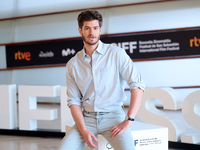 Andrew Garfield attends the photocall for ''We Live in the Time'' during the 72nd San Sebastian International Film Festival in San Sebastian...