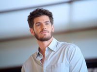 Andrew Garfield attends the photocall for ''We Live in the Time'' during the 72nd San Sebastian International Film Festival in San Sebastian...