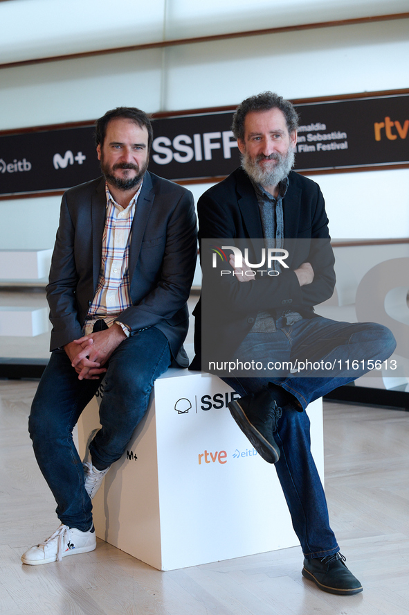 Aitor Arregi and Jon Garano attend the Photocall Marco during the 72nd San Sebastian International Film Festival in San Sebastian, Spain, on...