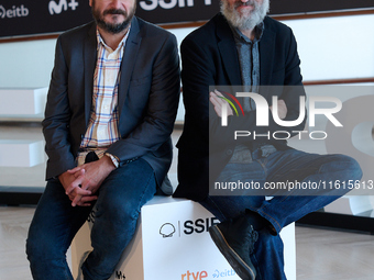 Aitor Arregi and Jon Garano attend the Photocall Marco during the 72nd San Sebastian International Film Festival in San Sebastian, Spain, on...