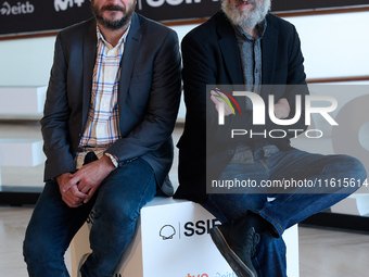 Aitor Arregi and Jon Garano attend the Photocall Marco during the 72nd San Sebastian International Film Festival in San Sebastian, Spain, on...