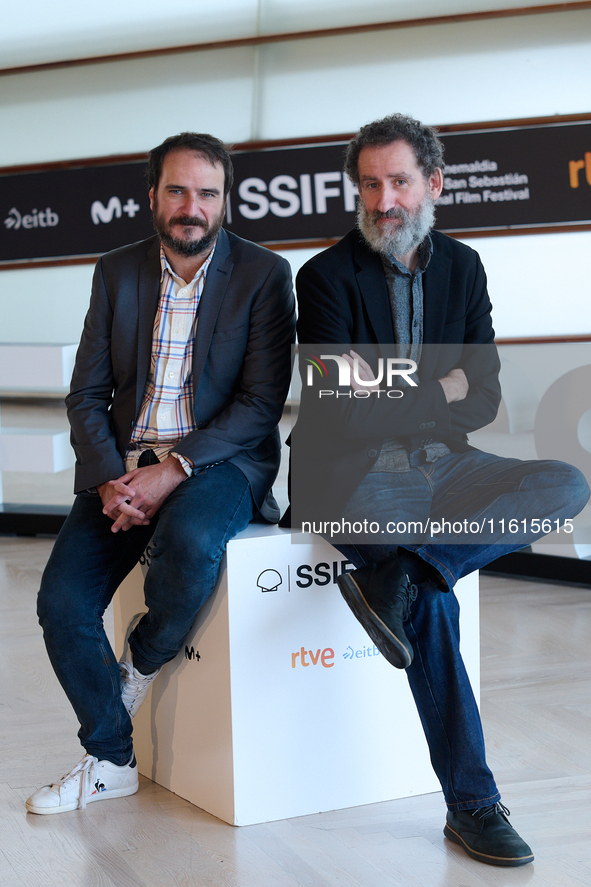 Aitor Arregi and Jon Garano attend the Photocall Marco during the 72nd San Sebastian International Film Festival in San Sebastian, Spain, on...