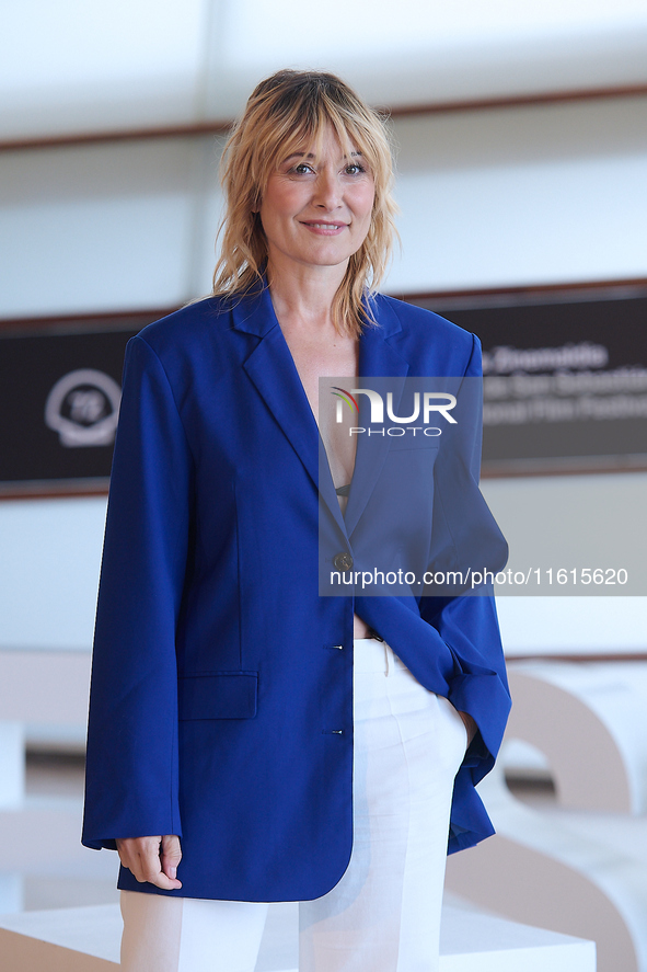 Nathalie Pozas attends the Photocall Marco during the 72nd San Sebastian International Film Festival in San Sebastian, Spain, on September 2...