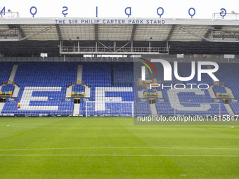 General view of Goodison Park during the Premier League match between Everton and Crystal Palace at Goodison Park in Liverpool, England, on...