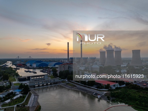 The exterior view of Huaneng Power Plant in Huai'an, China, on September 28, 2024. 