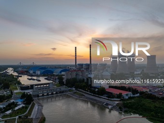 The exterior view of Huaneng Power Plant in Huai'an, China, on September 28, 2024. (