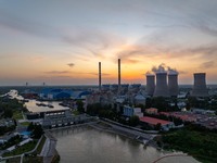 The exterior view of Huaneng Power Plant in Huai'an, China, on September 28, 2024. (