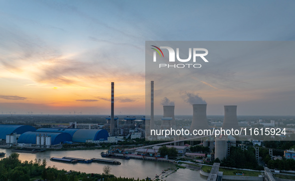 The exterior view of Huaneng Power Plant in Huai'an, China, on September 28, 2024. 