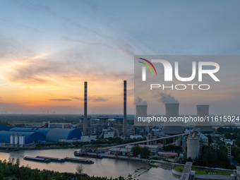 The exterior view of Huaneng Power Plant in Huai'an, China, on September 28, 2024. (