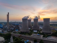 The exterior view of Huaneng Power Plant in Huai'an, China, on September 28, 2024. (