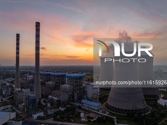 The exterior view of Huaneng Power Plant in Huai'an, China, on September 28, 2024. (