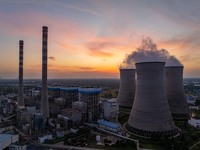 The exterior view of Huaneng Power Plant in Huai'an, China, on September 28, 2024. (