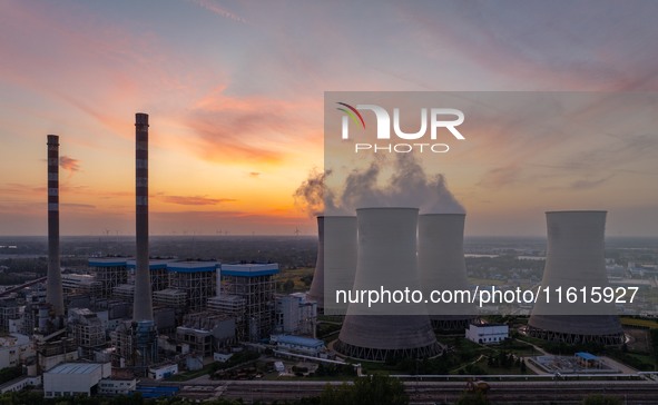 The exterior view of Huaneng Power Plant in Huai'an, China, on September 28, 2024. 