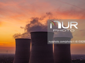 The exterior view of Huaneng Power Plant in Huai'an, China, on September 28, 2024. (