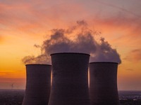 The exterior view of Huaneng Power Plant in Huai'an, China, on September 28, 2024. (