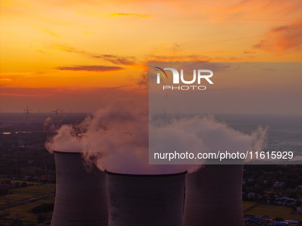 The exterior view of Huaneng Power Plant in Huai'an, China, on September 28, 2024. 