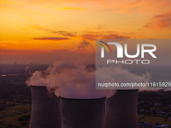 The exterior view of Huaneng Power Plant in Huai'an, China, on September 28, 2024. (