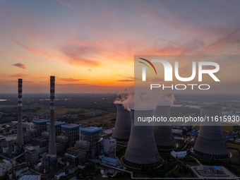 The exterior view of Huaneng Power Plant in Huai'an, China, on September 28, 2024. (