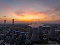 The exterior view of Huaneng Power Plant in Huai'an, China, on September 28, 2024. (