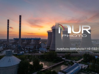 The exterior view of Huaneng Power Plant in Huai'an, China, on September 28, 2024. (