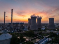 The exterior view of Huaneng Power Plant in Huai'an, China, on September 28, 2024. (